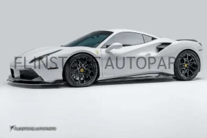 สเกิร์ตข้าง Carbon Fiber Ferrari 488 GTB/Spider ทรง Diavolo (แท้)