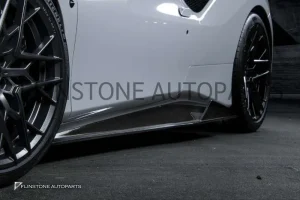 สเกิร์ตข้าง Carbon Fiber Ferrari 488 GTB/Spider ทรง Diavolo (แท้)