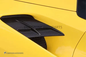 ช่องลมข้าง Carbon Fiber Ferrari 488 N-Largo/Spider ทรง Novitec (แท้)