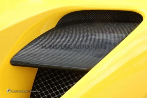 ช่องลมข้าง Carbon Fiber Ferrari 488 GTB N-Largo/Spider ทรง Novitec (แท้)