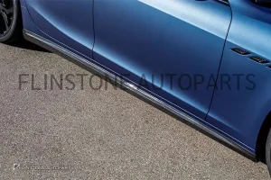 สเกิร์ตข้าง Carbon Fiber Maserati Ghibli ทรง Novitec (แท้)
