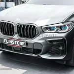 กระจังหน้า BMW G06 X6 เส้นเดี่ยว สีดำเงา ขอบคาร์บอน