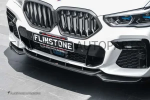 ลิ้นหน้า Carbon Fiber BMW X6 G06 ทรง Maxton Design (แท้)