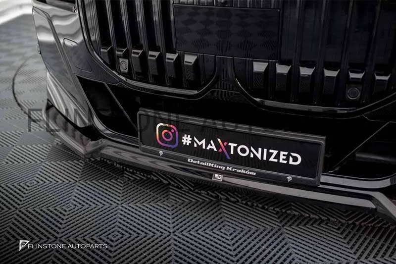 ลิ้นหน้า Carbon Fiber BMW i7 G70 ทรง Maxton Design V.1 (แท้)