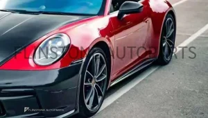 สเกิร์ตข้าง Carbon Fiber PORSCHE 992 Carrera ทรง GT3 (แท้)