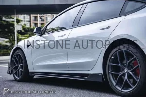 สเกิร์ตข้าง Carbon Fiber Tesla Model 3 ทรง CMST V.4 (แท้)