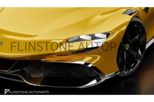 ลิ้นหน้า Carbon Fiber Ferrari SF90 ทรง Debora (แท้)