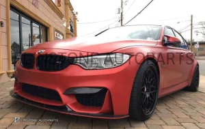 ลิ้นหน้า Carbon Fiber BMW M3 F80 ทรง 3D Style (แท้)