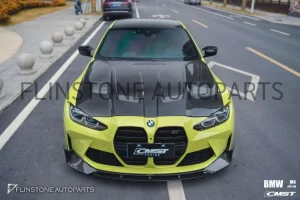 ฝากระโปรงหน้า Carbon Fiber BMW M4 G82 ทรง CMST V.1