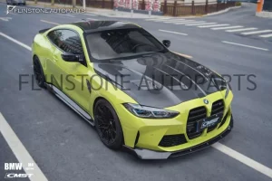 ฝากระโปรงหน้า Carbon Fiber BMW M4 G82 ทรง CMST V.1