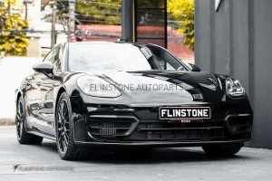 ตะแกรงช่องลมหน้า Porsche Panamera 971 สีดำเงา