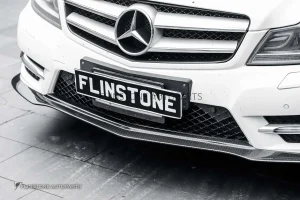 ลิ้นหน้า Carbon Fiber W204 C-Class Facelift ทรง BOCADESIGN Black Series