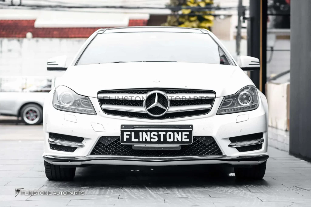 ลิ้นหน้า Carbon Fiber W204 C-Class Facelift ทรง BOCADESIGN Black Series