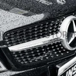 กระจังหน้า W204 ทรง Diamond สีเงิน-โครเมี่ยม