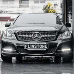 กระจังหน้า W204 ทรง Diamond สีเงิน-โครเมี่ยม