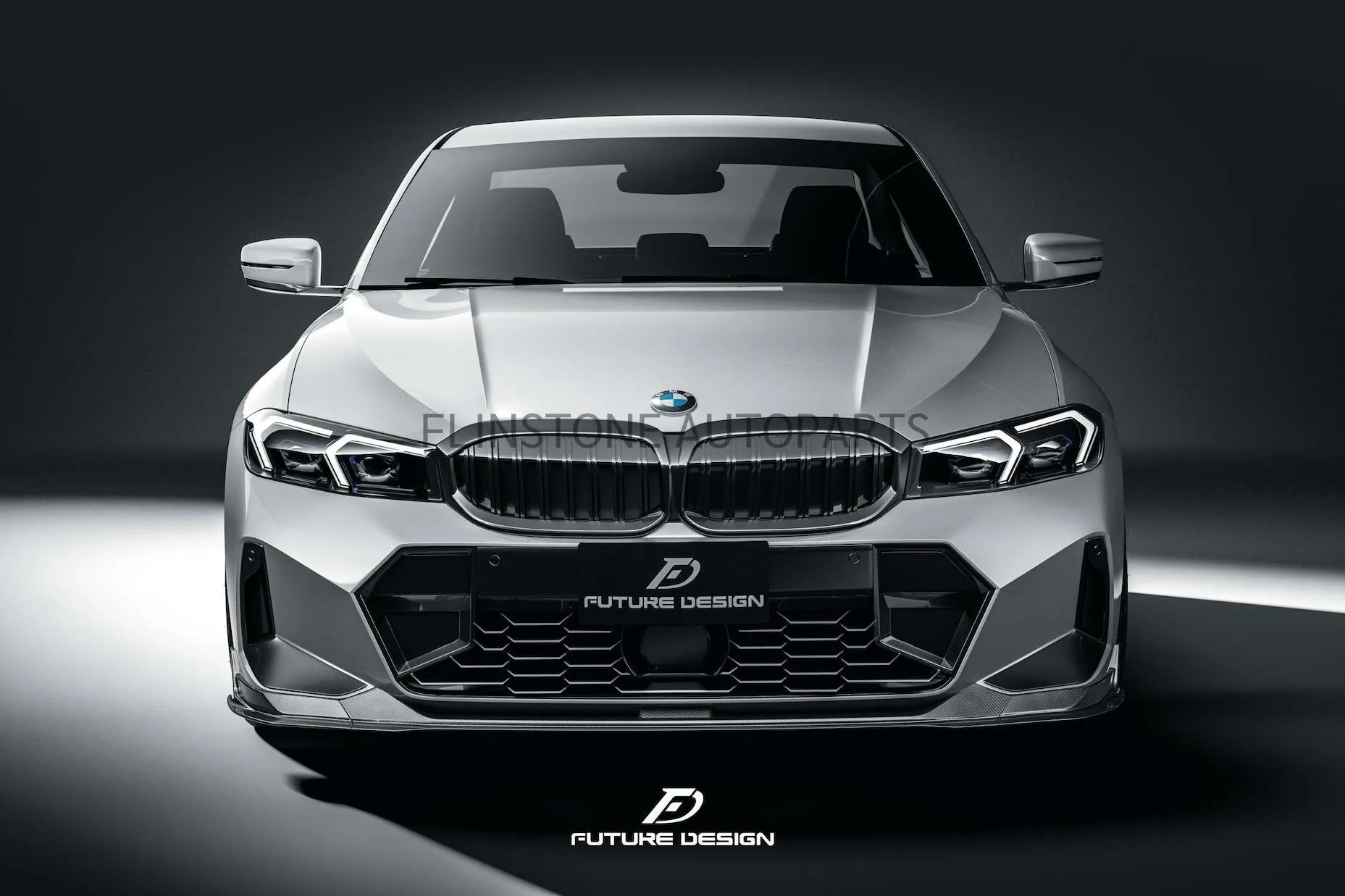 ลิ้นหน้า Carbon Fiber BMW G20 Lci ทรง Future Design แท้