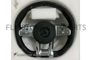 พวงมาลัย Benz ปี20 Carbon Fiber / Nappa ด้ายสีดำ