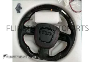 พวงมาลัย Audi Forged Carbon Fiber Nappa พร้อมจอ LED