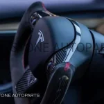 พวงมาลัย Carbon Fiber Tesla ทรง Yoke