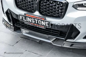 ลิ้นหน้า Carbon Fiber BMW X3 G01X4 G02 LCI ทรง FD Design (แท้)
