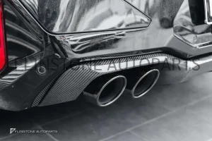 ดิฟฟิวเซอร์ Carbon Fiber BMW G02 LCI ทรง X4M พร้อมไฟ LED