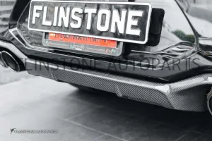 ดิฟฟิวเซอร์ Carbon Fiber BMW G02 LCI ทรง X4M พร้อมไฟ LED