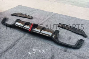 ดิฟฟิวเซอร์ Carbon Fiber BMW G02 LCI ทรง X4M พร้อมไฟ LED
