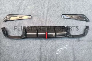 ดิฟฟิวเซอร์ Carbon Fiber BMW G02 LCI ทรง X4M พร้อมไฟ LED