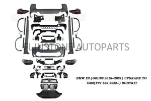 ชุดกันชนรอบคัน BMW X3 G01 ทรง X3M LCI
