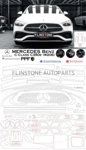 ฟิล์มใสกันรอย Mercedes Benz C-Class 220d (W206)