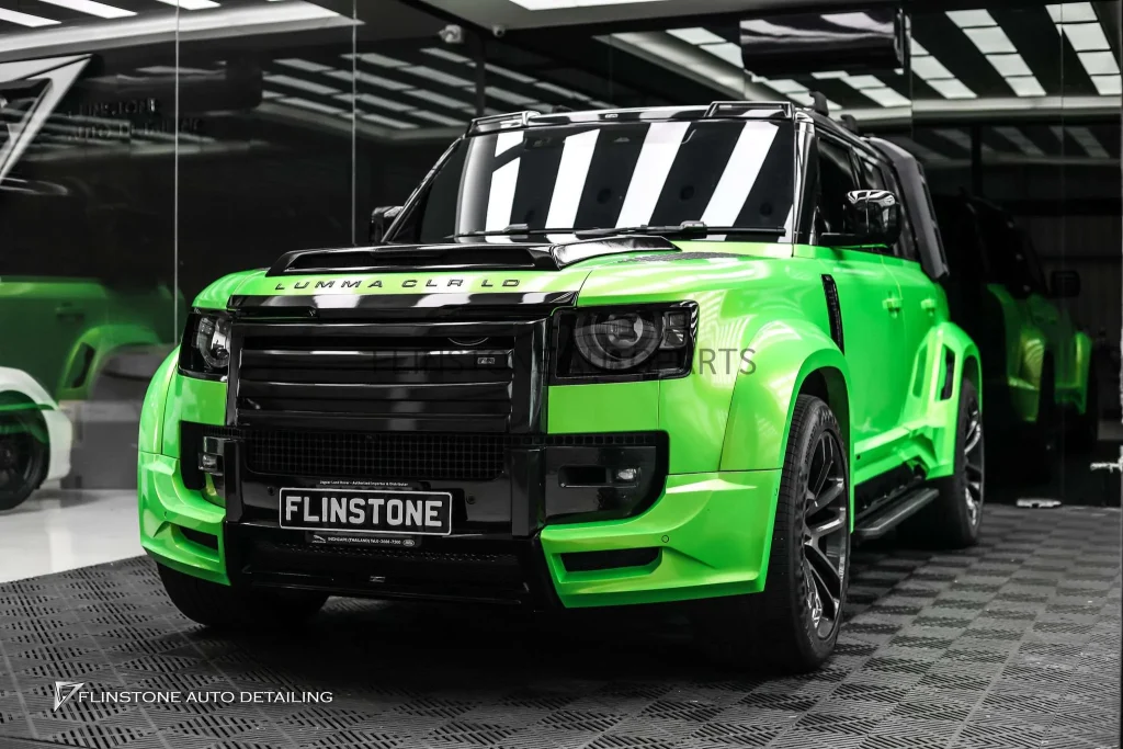 Land Rover Defender wrap เปลี่ยนสีรถ