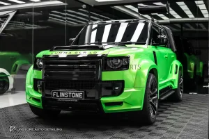 Land Rover Defender wrap เปลี่ยนสีรถ
