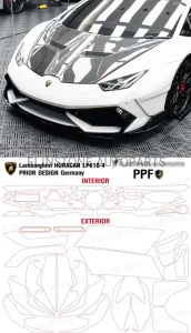 Clear Paint Protection Film Lamborghini Sathorn