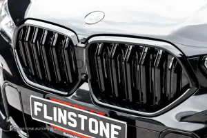 กระจังหน้า BMW G06 X6 เส้นคู่ สีดำเงา