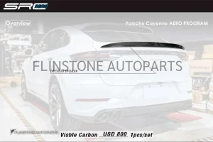 สปอยเลอร์ท้าย Carbon Fiber Porsche Cayenne E3 ทรง SRC