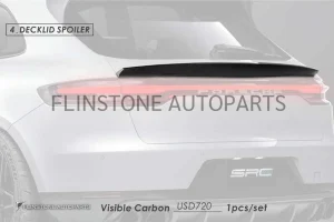 สปอยเลอร์ท้าย Carbon Fiber Porsche Macan ทรง SRC
