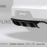 ดิฟฟิวเซอร์ Carbon Fiber Porsche Macan ทรง SRC