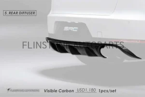 ดิฟฟิวเซอร์ Carbon Fiber Porsche Macan ทรง SRC