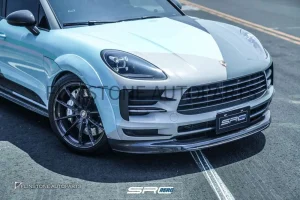 ลิ้นหน้า Carbon Fiber Porsche Macan ทรง SRC