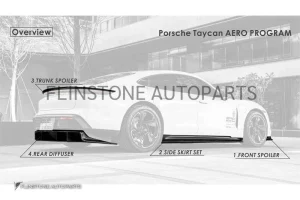 สปอยเลอร์ Carbon Fiber Porsche Taycan ทรง SRC