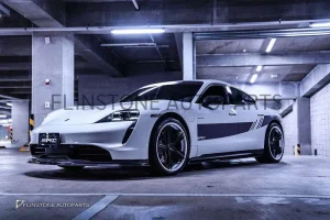 ลิ้นหน้า Carbon Fiber Porsche Taycan ทรง SRC