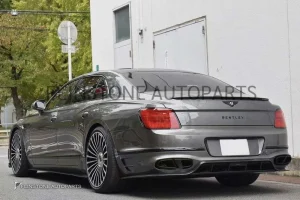 กันชนหลังพร้อมดิฟฟิวเซอร์ปลายท่อ Carbon Fiber Bentley Flying Spur ทรง Mansory