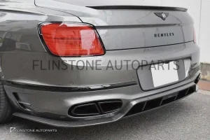 กันชนหลังพร้อมดิฟฟิวเซอร์ปลายท่อ Carbon Fiber Bentley Flying Spur ทรง Mansory