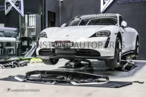 ลิ้นหน้า Porsche Taycan ทรง Taycan TURBO