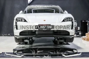 ลิ้นหน้า Porsche Taycan ทรง Taycan TURBO