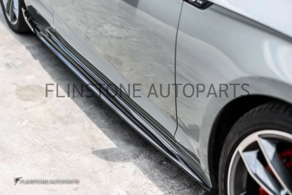 สเกิร์ตข้าง Carbon fiber Audi A5 ทรง GT