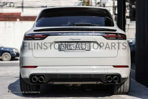 สปอยเลอร์ Porsche Cayenne E3 ทรง Techart สีดำเงา