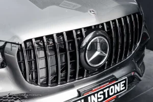 กระจังหน้า W167 GLS-Class Facelift ทรง GT สีดำ-โครเมี่ยม