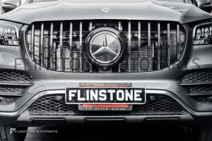กระจังหน้า W167 GLS-Class Facelift ทรง GT สีดำ-โครเมี่ยม