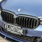 กระจังหน้า BMW G30 LCI ขอบคาร์บอน เส้นเดี่ยว สีดำเงา